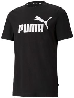 Мужская теннисная футболка Puma ESS Logo Tee - black
