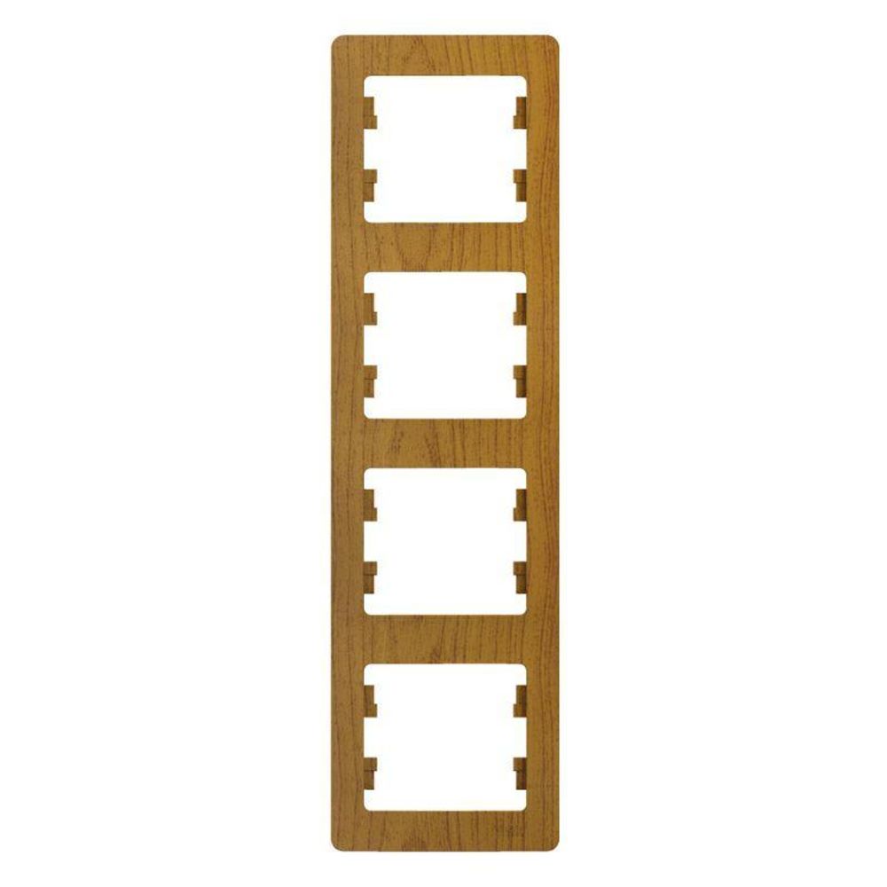 Рамка 4-м Glossa вертикал. дерево дуб SE GSL000508 Рамка 4-м Glossa вертикал. дерево дуб SE GSL000508