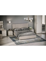 Кровать двухспальная 160х200 мягкая спинка Бежевый ткань