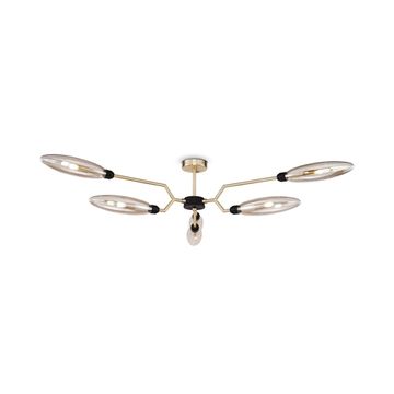 Люстра потолочная 6*G9 MOD012CL-06G матовое золото Ventura Maytoni