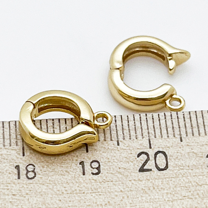 Бейл с замком, позолота, размер 15*3 мм, цена за 1 шт