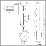 5443/1 ODL_EX Подвес G9 LED 6Вт 220В IP20 HIGHTECH
