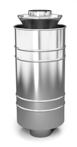 Каменка натрубная ЛЕЙДЕНФРОСТ, Ø115, 1/0,5мм, нерж/нерж