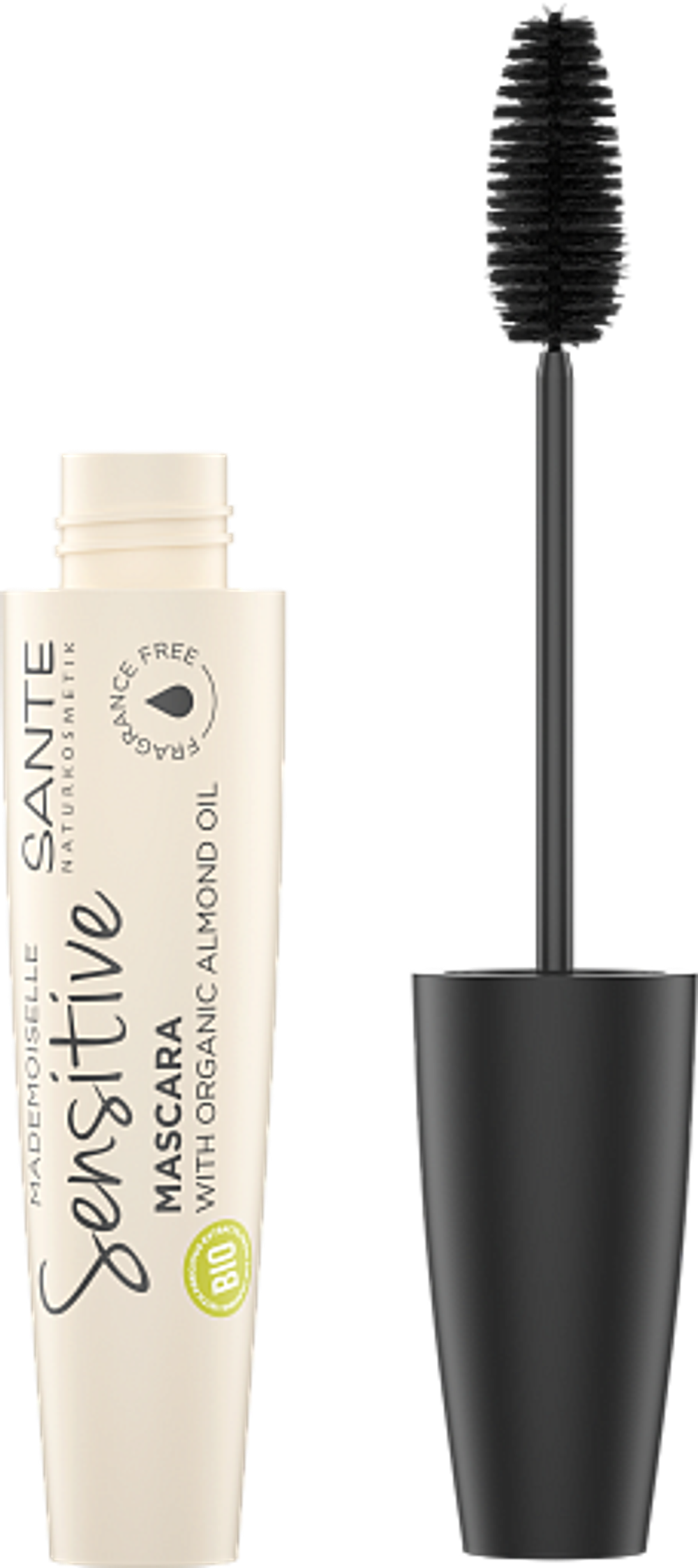 ТУШЬ ДЛЯ РЕСНИЦ ДЛЯ ЧУВСТВИТЕЛЬНЫХ ГЛАЗ "МАДЕМУАЗЕЛЬ" 01 ЧЕРНАЯ, 12 мл (SANTE)