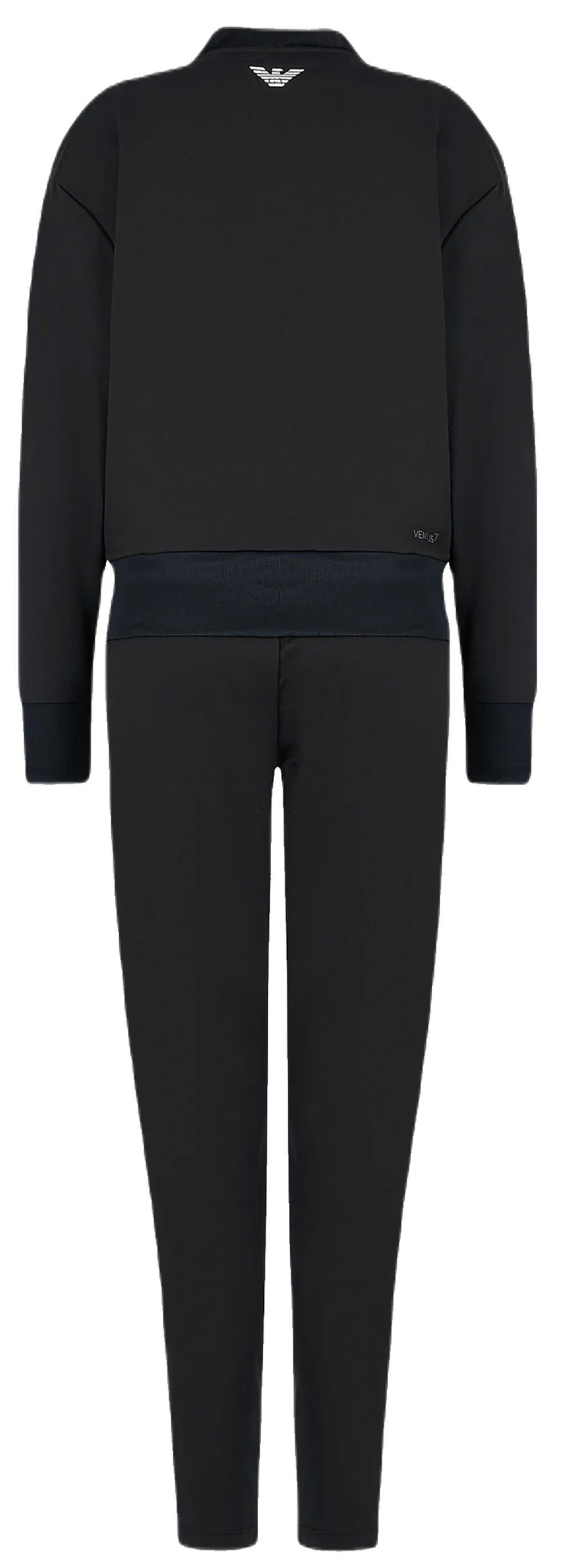 Женский теннисный костюм EA7 Woman Jersey Tracksuit - Black