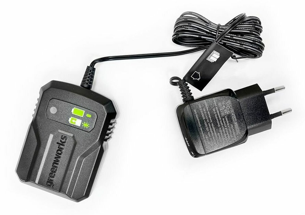 Зарядное устройство GREENWORKS G24UC2 24В,2Ач,2 Ач=60мин/4 Ач=160 мин (2946207)