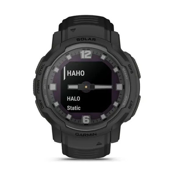 Умные часы Garmin INSTINCT CROSSOVER SOLAR - Tactical Edition, черный