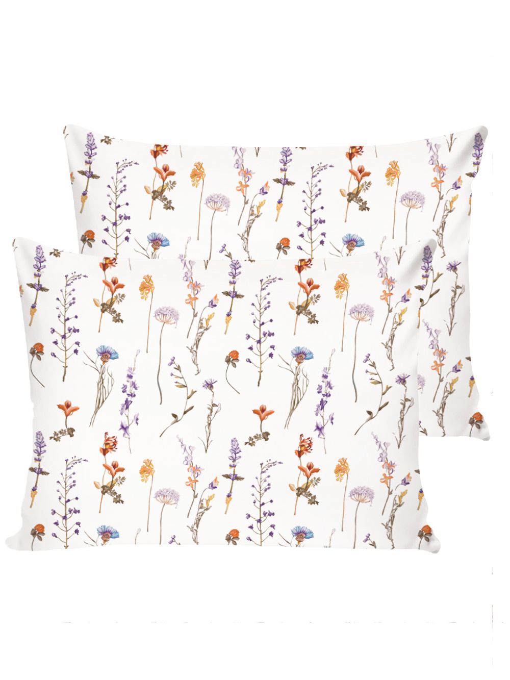 Постельное белье Полисатин Simple House "Flora" евро Наволочка 50х70 см 2 шт Простынь на резинке 180x200 см Пододеяльник 200x215 см