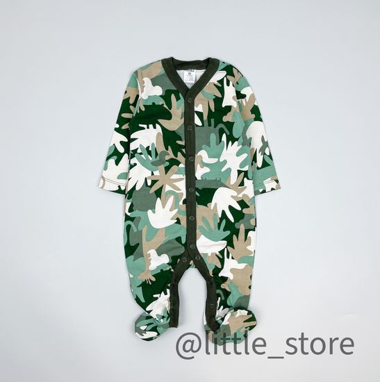 Слип хлопковый "Прятки в листьях" тропический камуфляж