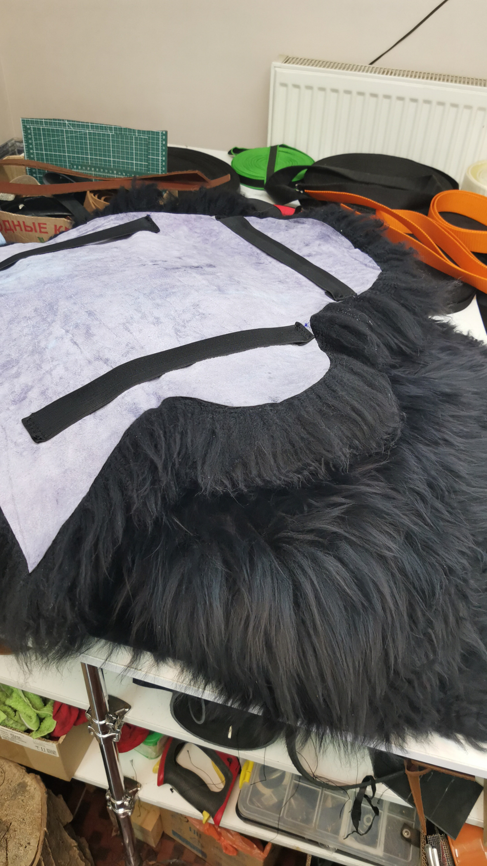 Подушка из овчины  на седло для лошади!