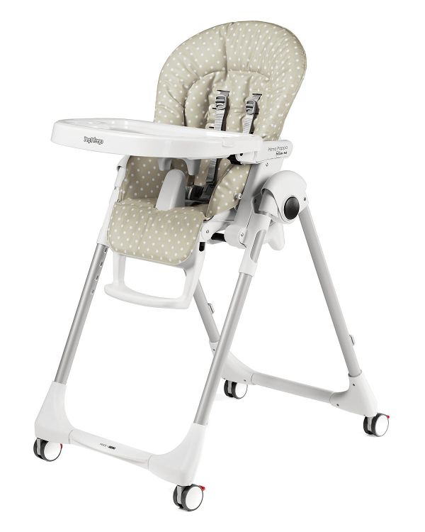 Cтульчик для кормления Peg Perego Prima Pappa Follow Me Babydot Beige