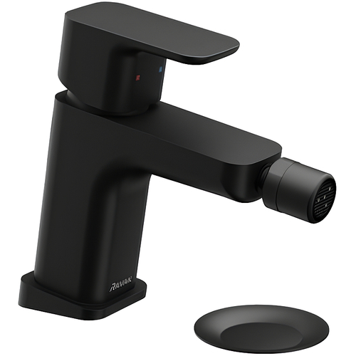 Смеситель для биде Ravak 10° Free black-TD F 055.20 с донным клапаном, керамический картридж, черный матовый (X070155)