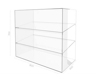 Витрина 800х400х700мм