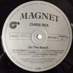 Винтажная виниловая пластинка LP Chris Rea On The Beach (Germany 1986) Lucky Day
