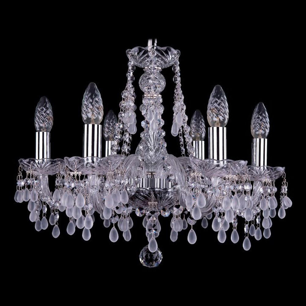 Подвесная люстра Bohemia Ivele Crystal 1410 1410/6/160/Ni/V0300