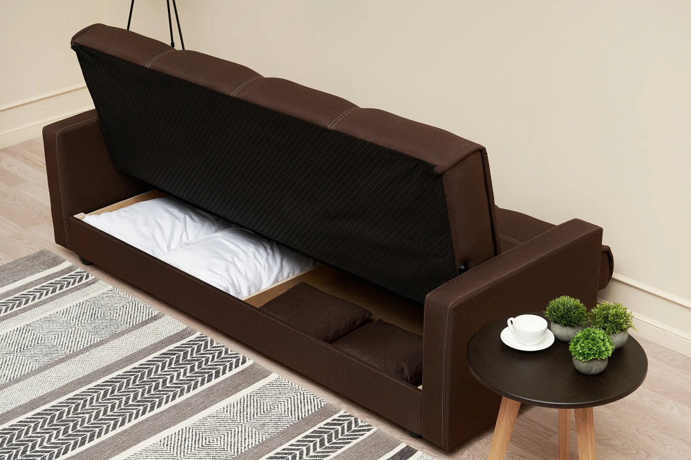 Диван-кровать Дуглас, спальное место 125х187, рогожка, книжка