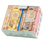 Канцелярский набор Basir с цветным текстовыделителем, 6-ти цветной ручкой, скотчем и блокнотом, серия "Капибара", ассорти, 19.5*11.5 см