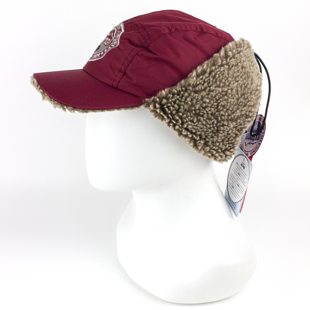 Кепка Extreal "Сити" с ушами, Барашек Коричневый, Мембрана, XL