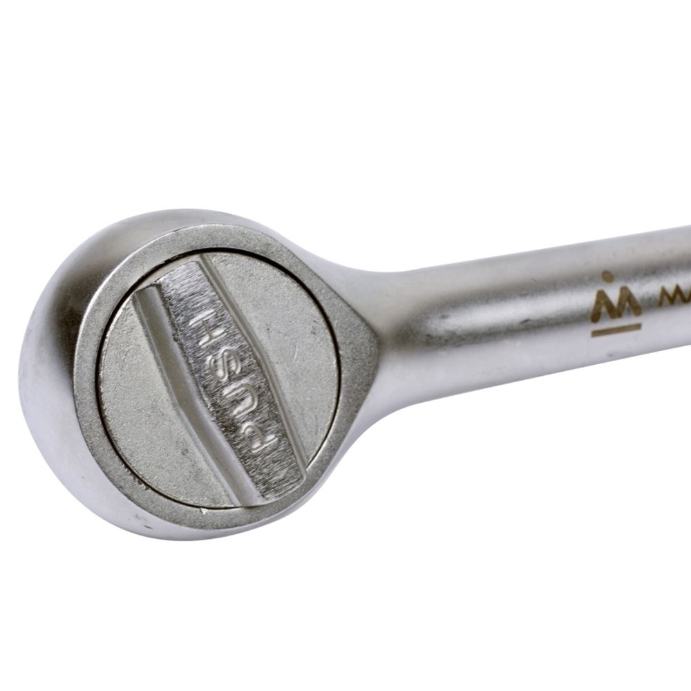 МАСТАК (010-45410H) Трещотка 1/2", 250 мм, 45 зубцов, дисковый механизм с кнопкой