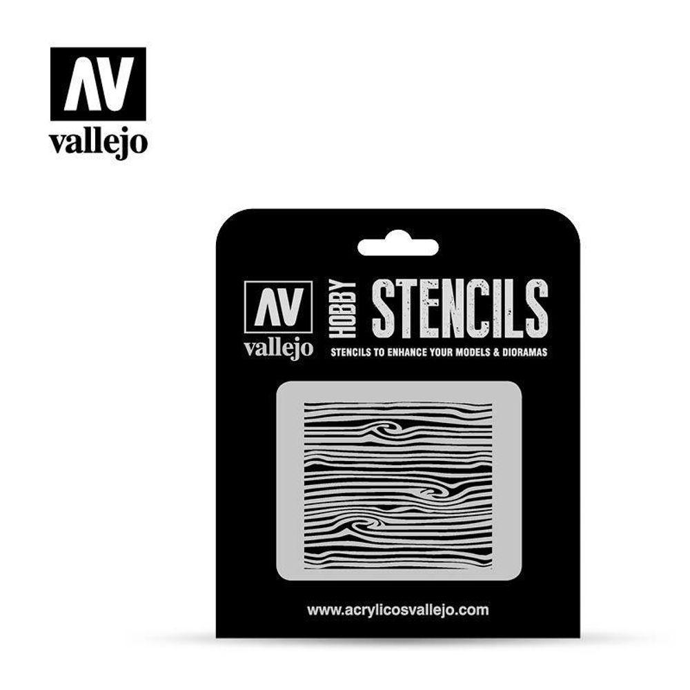 HOBBY STENCILS: WOOD TEXTURE No.2 (1/35)