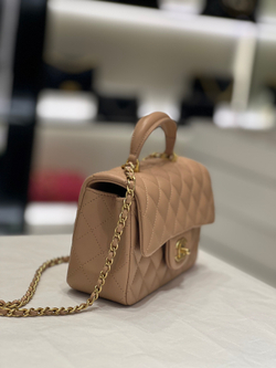 Chanel Mini Flap Bag with Top Handle 20 cm