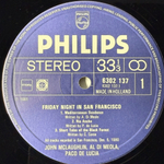 Al Di Meola / John McLaughlin / Paco De Lucia - Friday Night In San Francisco (Голландия 1981г.)