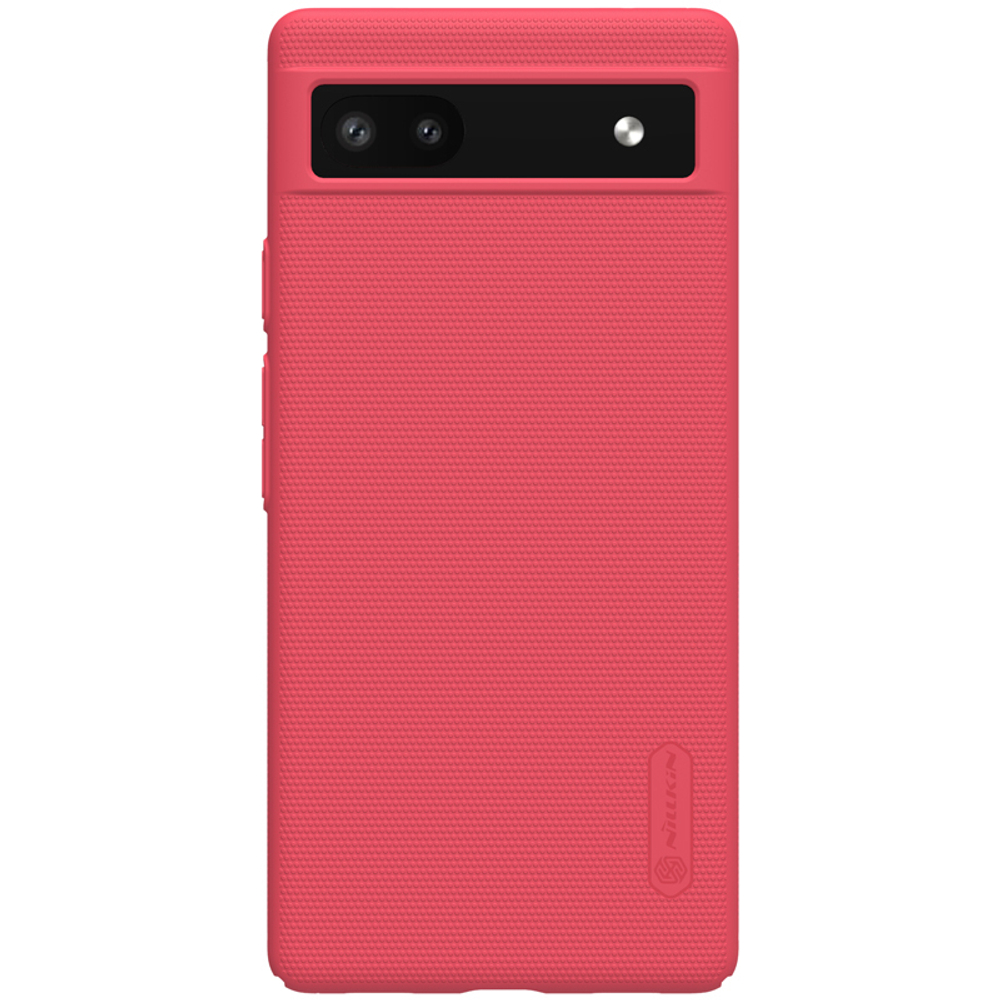 Жесткий чехол от Nillkin для смартфона Google Pixel 6A, красный цвет, серия Super Frosted Shield