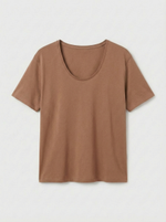 Свободная футболка со швом на спине