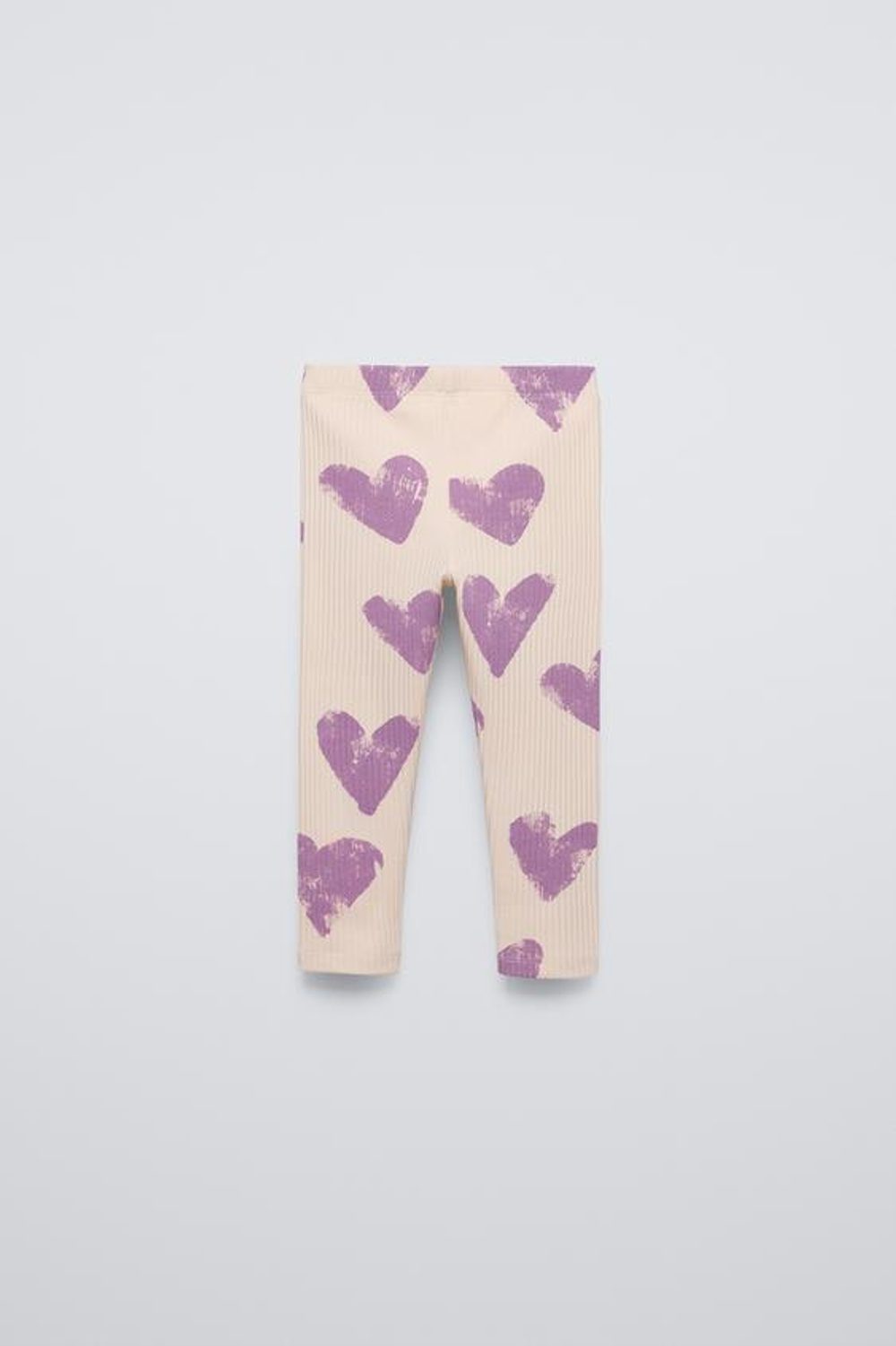 ZARA ЛЕГИНСЫ С ПРИНТОМ, ЭКРЮ