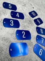 Номерки на ключи металлические