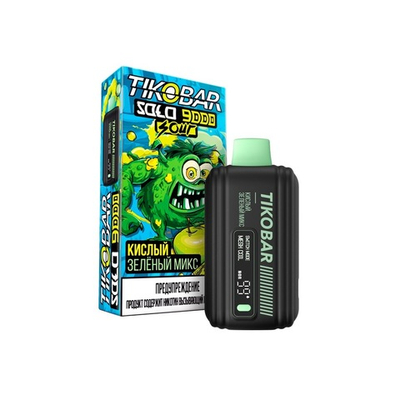 Tikobar Solo 9000 - Sour Green Soda (Кислый Зеленый Микс)