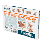 Деревянный конструктор Ветряная механическая мельница (EWA)