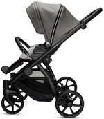 Детская коляска Noordi Fjordi Leather V2 3 в 1 с автокреслом Terra Black 1462803 Stone Grey