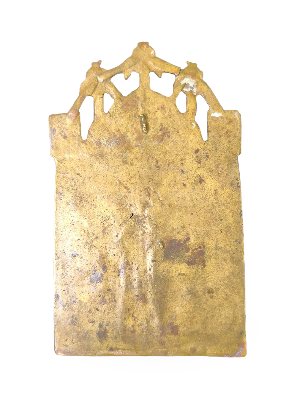 Антикварная литая икона "Богородица всех скорбящих радость»