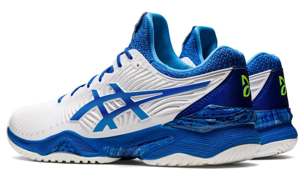 Мужские кроссовки теннисные Asics Court FF Novak - white/tuna blue