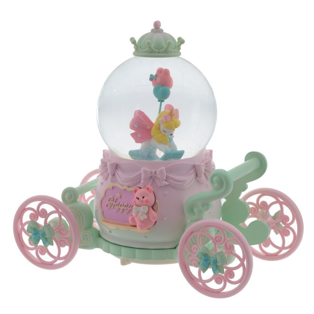 GAEM Фигурка декор " Лошадка" в стекл шаре (муз, подсвет, вьюга, движ, 3xAAA н/п), D10 см, L22 W12 H21 см