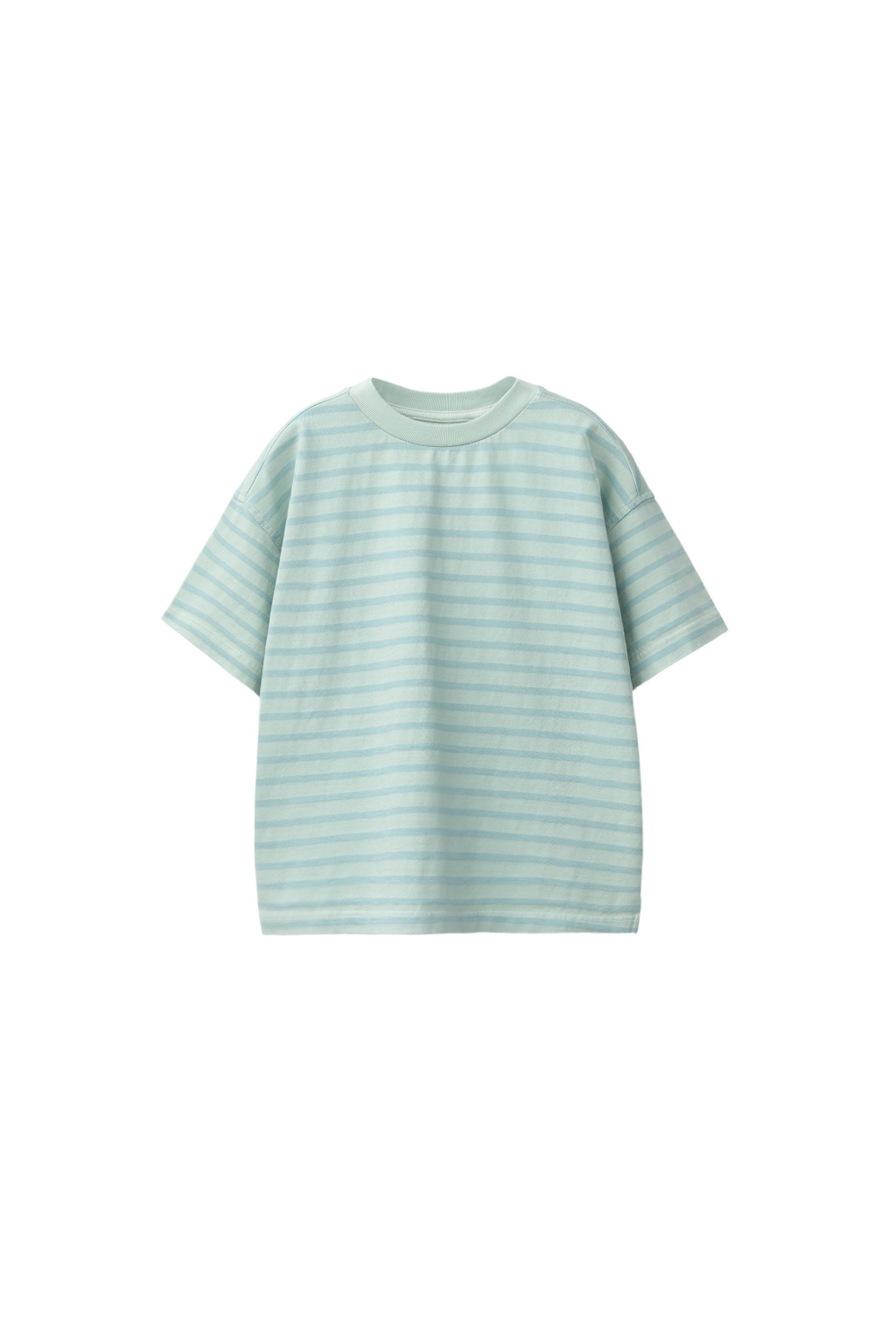 ZARA ФУТБОЛКА В ПОЛОСКУ, СИНИЙ/БЕЛЫЙ
