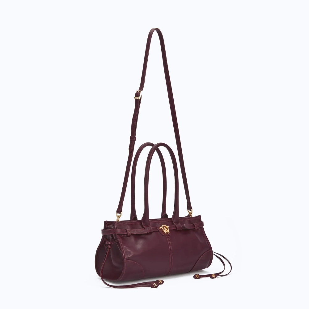 MANC КОЖАНАЯ СУМКА "BABY JANE", БОРДОВЫЙ