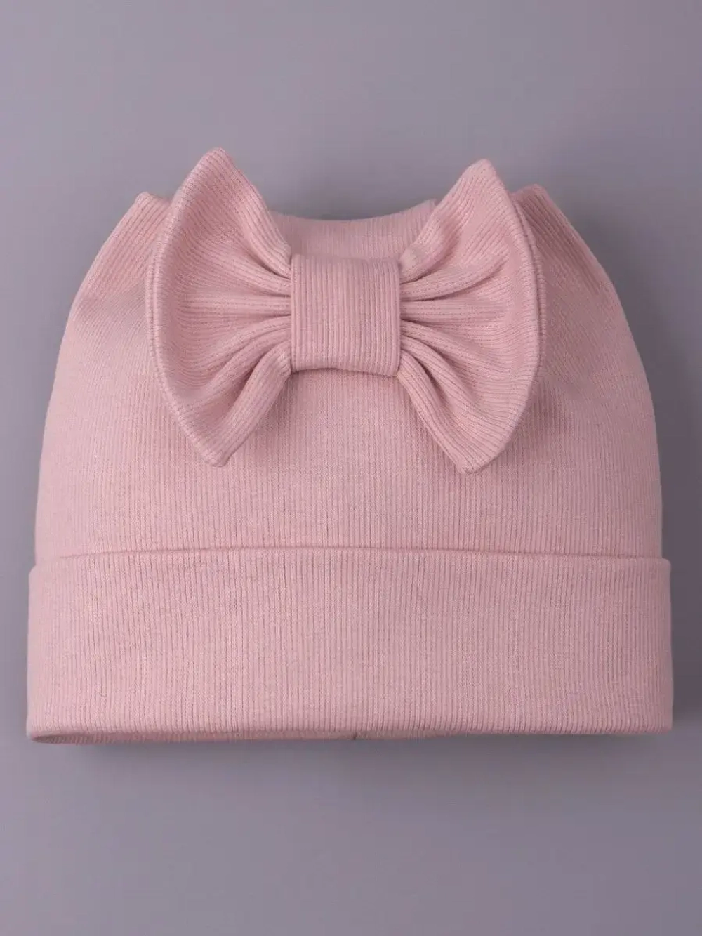 Шапка для девочки с ушками на осень