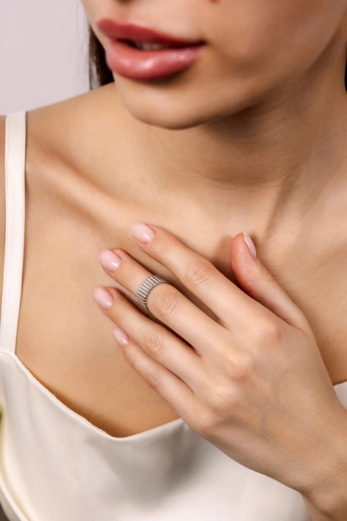 Фаланговое кольцо "Рубчик"