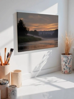 Картина на стену 40 X 50 Река на рассвете