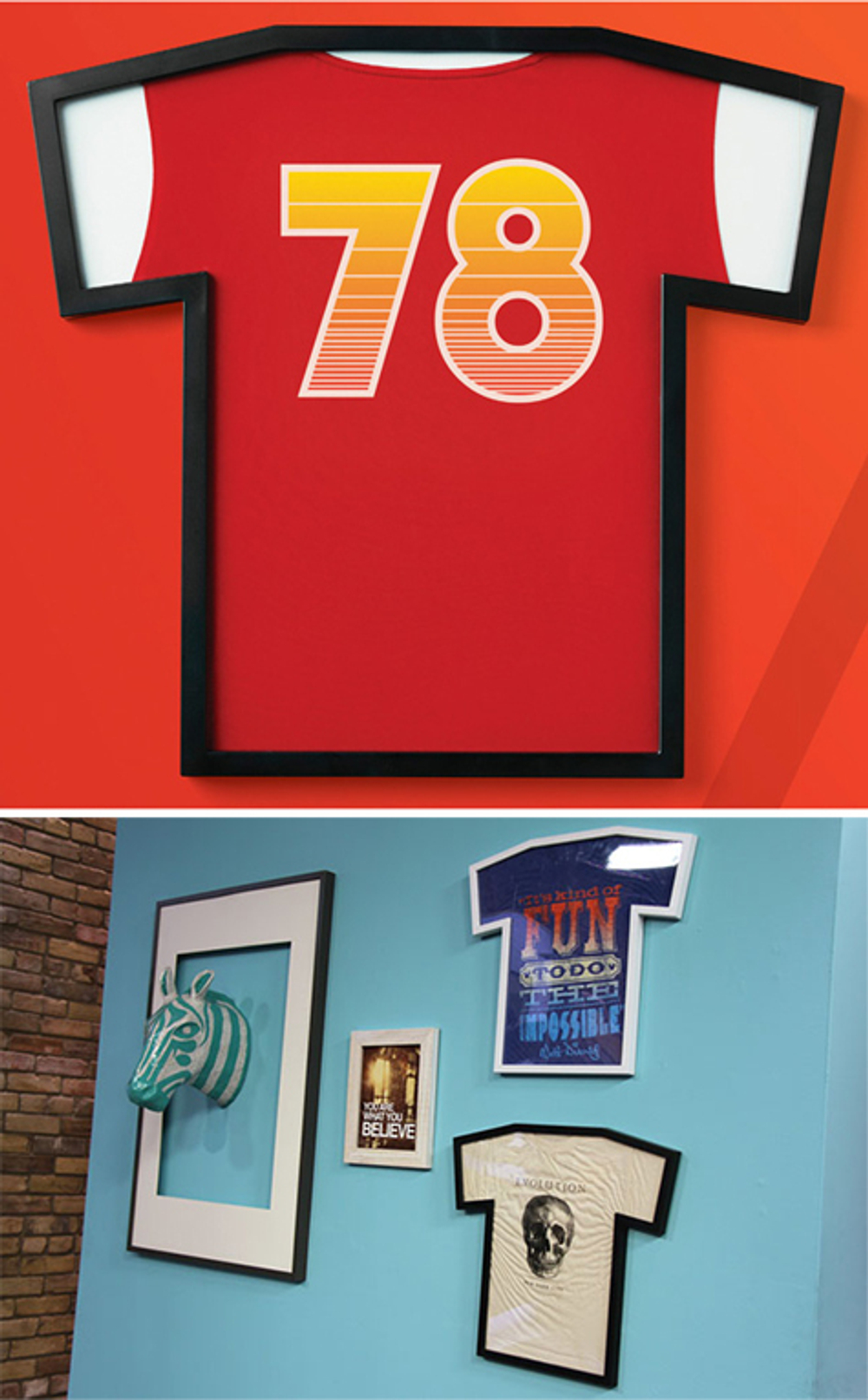 Рамка для футболки t-frame, 50,5х55,5 см, черная