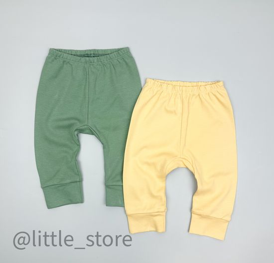 Комплект штанишек хлопковых, Милитари/мимоза