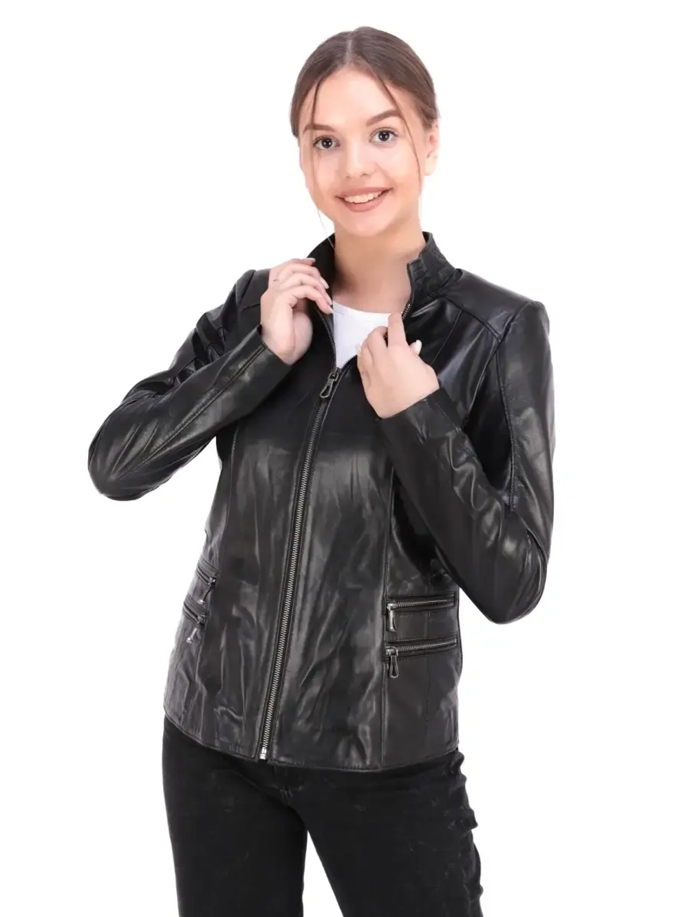 Куртка женская из натуральной кожи