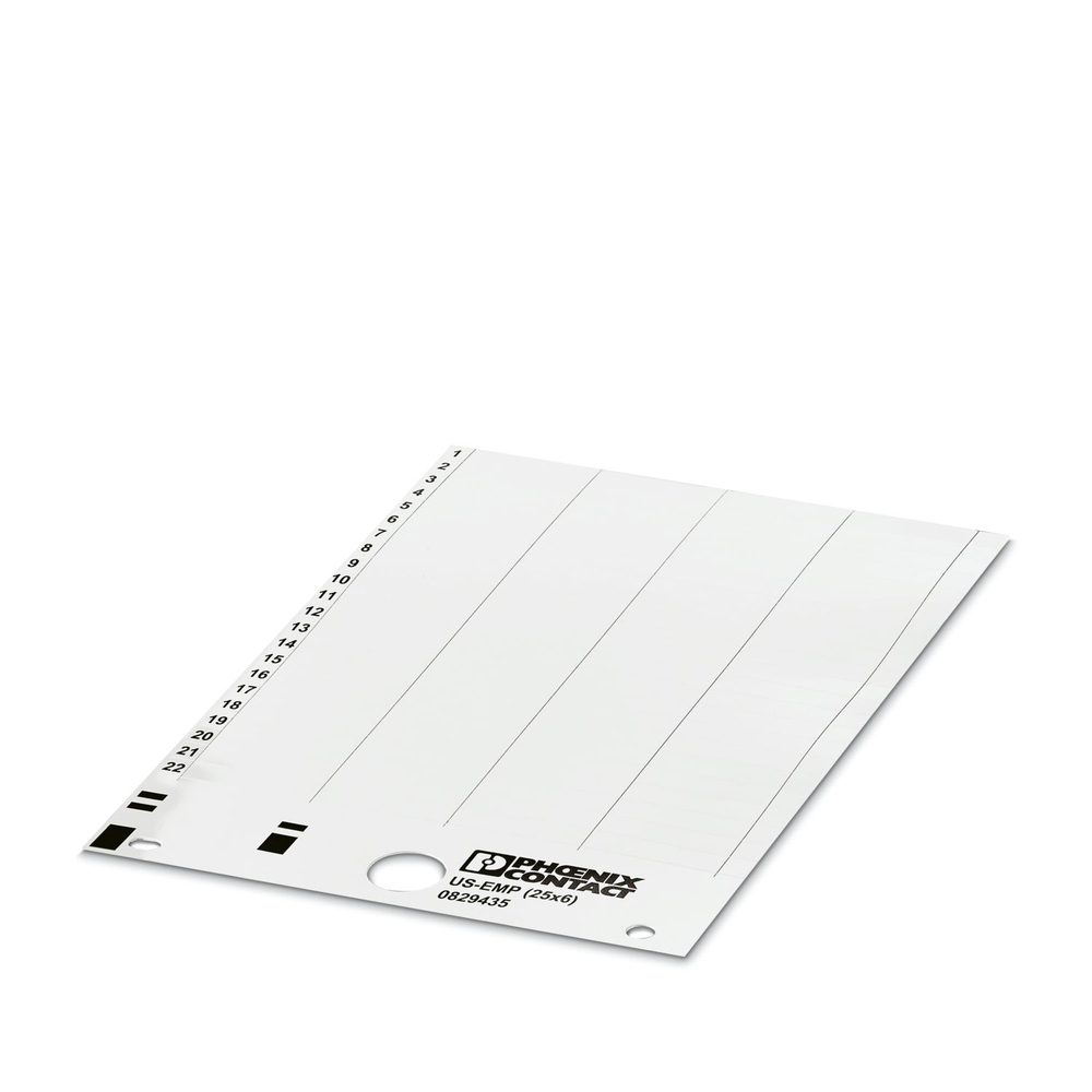 0830029 - US-EMP (25X6) CUS - Фиксируемые таблички