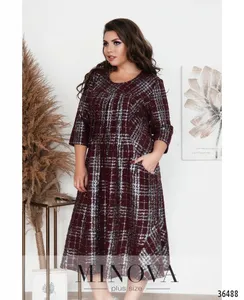 Платье 386-1-бордо Minova