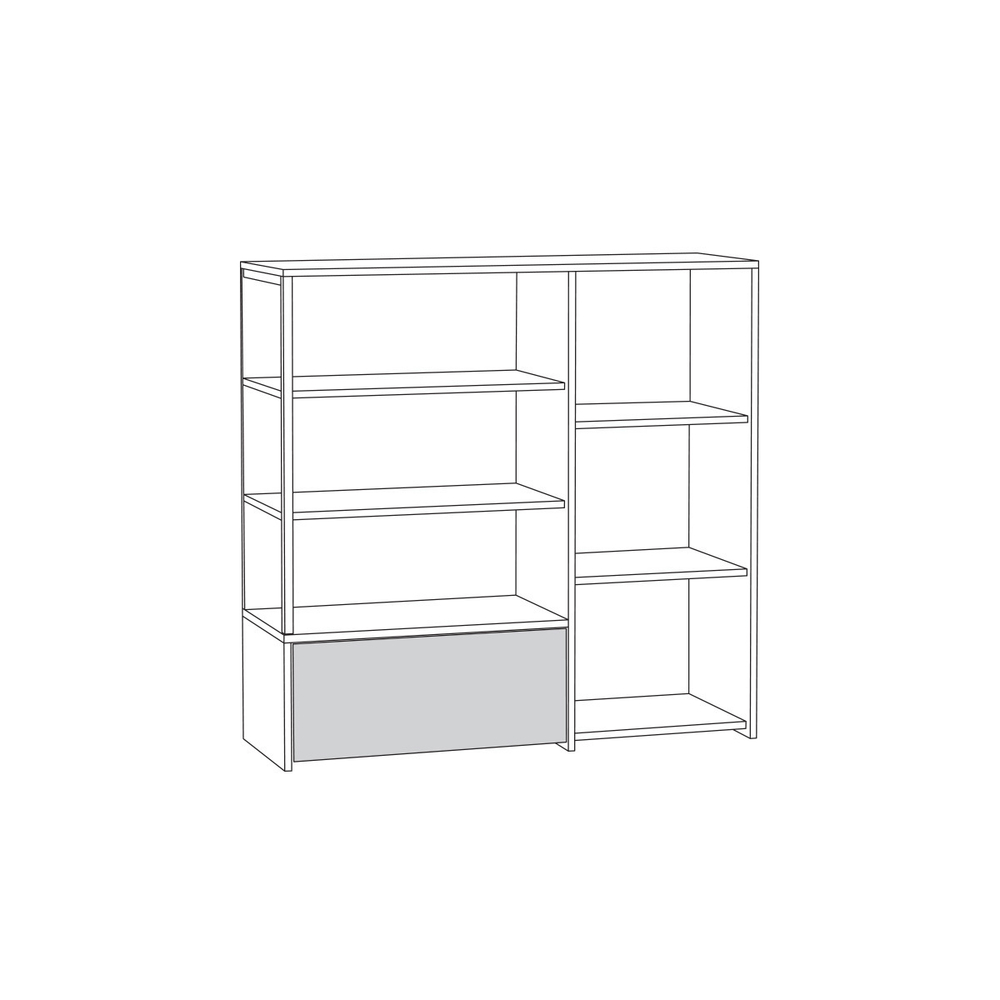 Комод Трувор 13.307.01 N Дуб Гранж Песочный К356, Интра