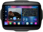Магнитола для Jeep Renegade 2014-2021 - FarCar 9596M монитор 9" QLED на Android 13, 8 ядер (TS18), CarPlay, 4G SIM-слот