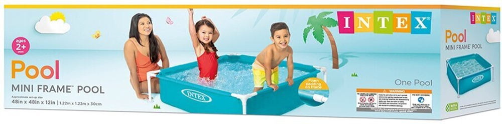 Детский каркасный бассейн Intex Mini Frame 122см*122см*30см от 2 лет 57173NP