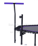 Каркасный батут с Т-образной ручкой, диаметр 4 фт, черно - фиолетовый